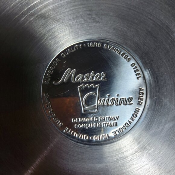 Master Cuisine Serving Tray Stainless Steel 18/10 Handles 14" Designed in Italy - Picture 8 of 11